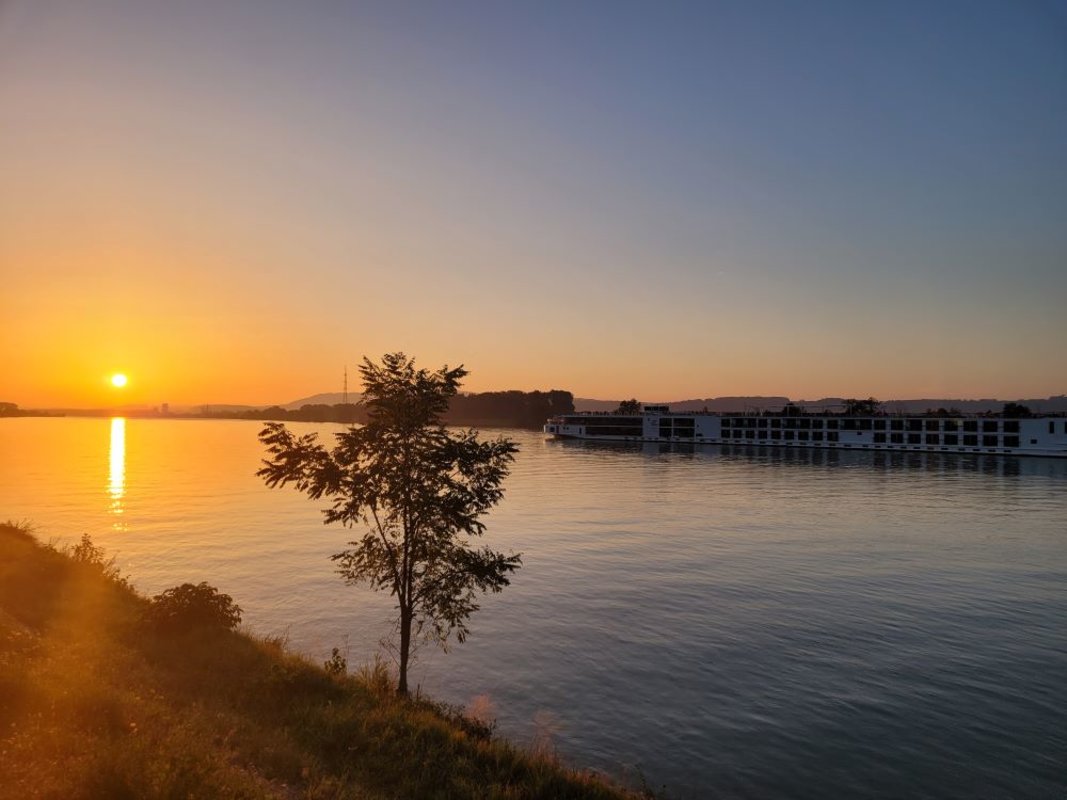 Donau Sonnenaufgang
