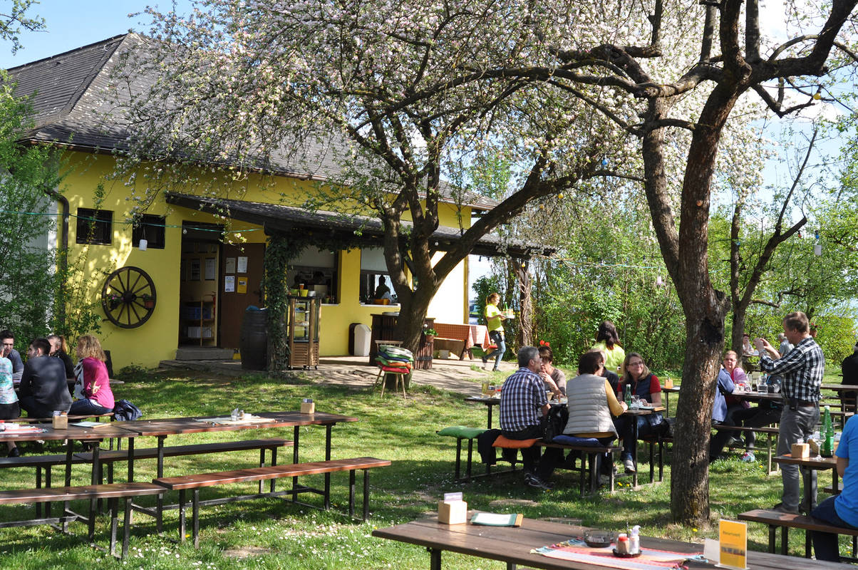 Heurigenbetrieb im Gastgarten
