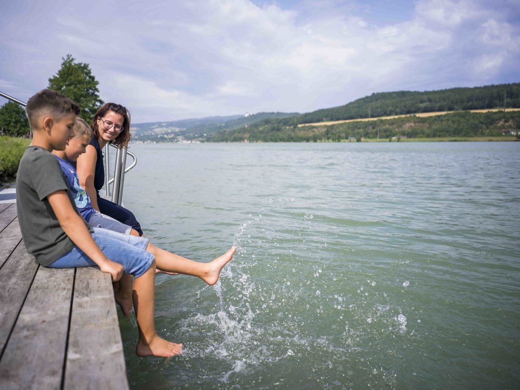Zehenbad bei der Auszeit.Wiese