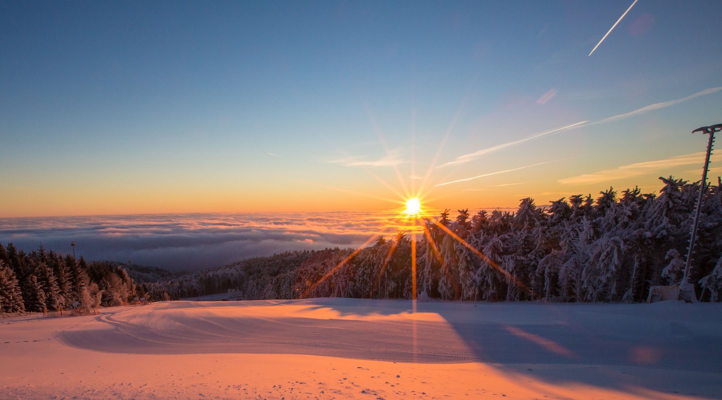 Sunrise Skilauf am Jauerling